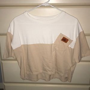 Tan and white T-shirt (Fashion MBC wear)